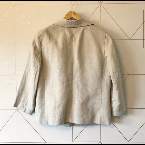 Talbots 100% Linen Blazer - Picture 2 of 5